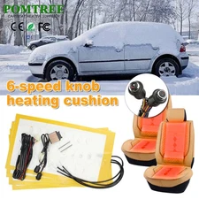 Built-in 12V Car Seat Heater Kit Alloy Wire Car Seat Heating Pad 6-Level Switch