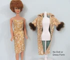 Vintage Barbie EVENING SPLENDOR GOLD BROCADE COAT-DRESS #961 or GOLDEN GIRL#911
