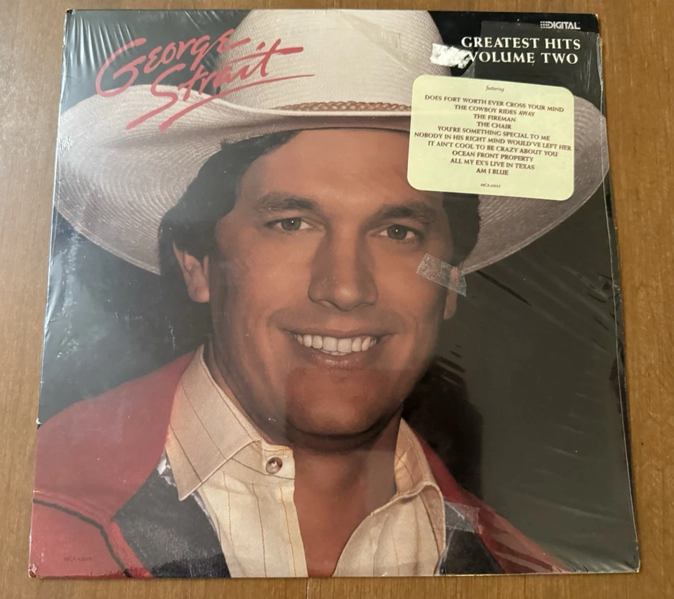 x3 NEW/USED George Strait Vinyl Lot Greatest Hits Volume 1 & 2 Christmas LP Best - Image 2 of 4