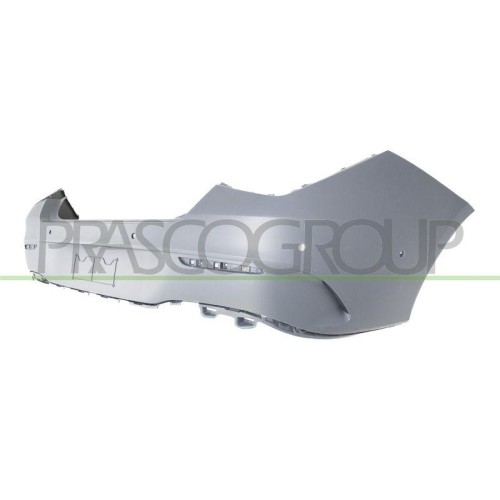 Pare-chocs arrière Prasco ME3551061 bouclier de rechange en plastique ABS noir