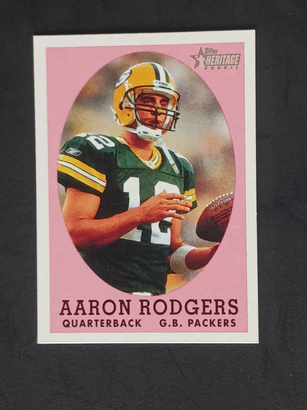 2005 Topps Heritage - Design Variation Aaron Rodgers #344 (RC)