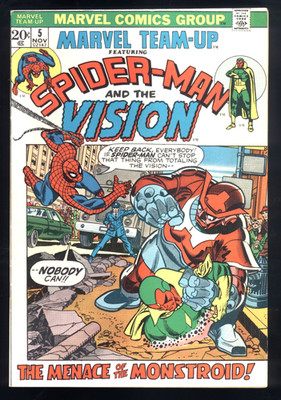 Marvel Team-Up #5  (1972) Spider-Man & The Vision SEE PHOTOS
