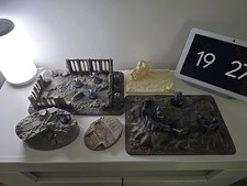 Large Diorama Bundle For Warhammer 40k With Free tyranid and space marine Models