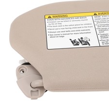 Sun Visor Left Drive Side Sunshading Beige Makeup Mirror Sun Shielding Board Fo・