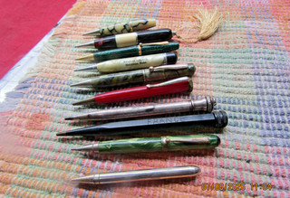 VINTAGE LOT OF 10 "SHORT" MECHANICAL PENCILS !!