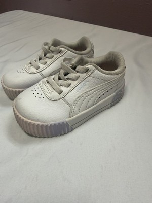 Puma Carina Fade Shoes Youth Girls Sz 6c  Athletic Leather Platform Sneakers