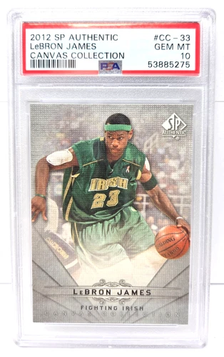 2012 SP Authentic Canvas Collection LeBRON JAMES Basketball Card PSA 10 GEM MINT