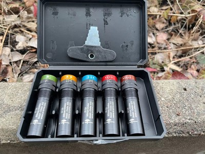 20 Ga MOBIL choke extended none ported black choke 5-set Billman 