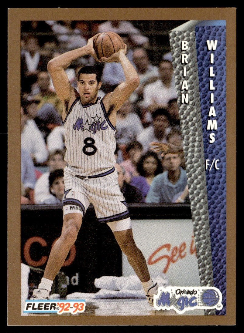 1992-93 Fleer Brian Williams Orlando Magic #165