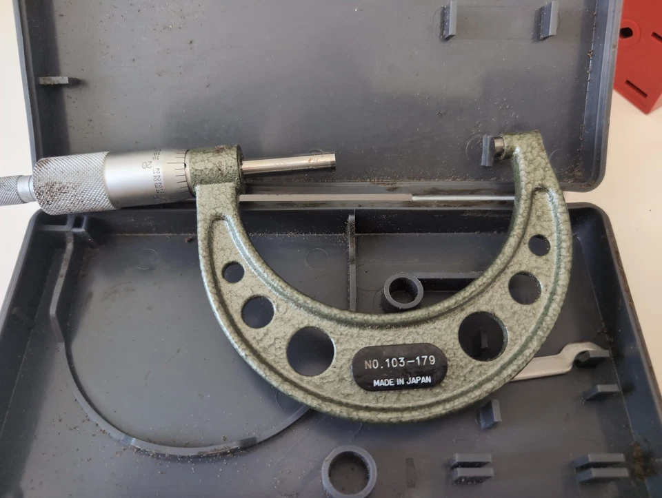 Mitutoyo 2-3 Inch .001" Precision Outside Micrometer No. 103-179 Made Japan - Image 2 of 3