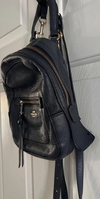 coach andi backpack black Coach Andy Mini Backpack Andi Compact Crossbody Daypack Black Leather #  F30530