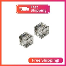 50pcs Adabele Austrian 4mm 0.16 Inch Small Faceted Cube Crystal Loose Beads Sm