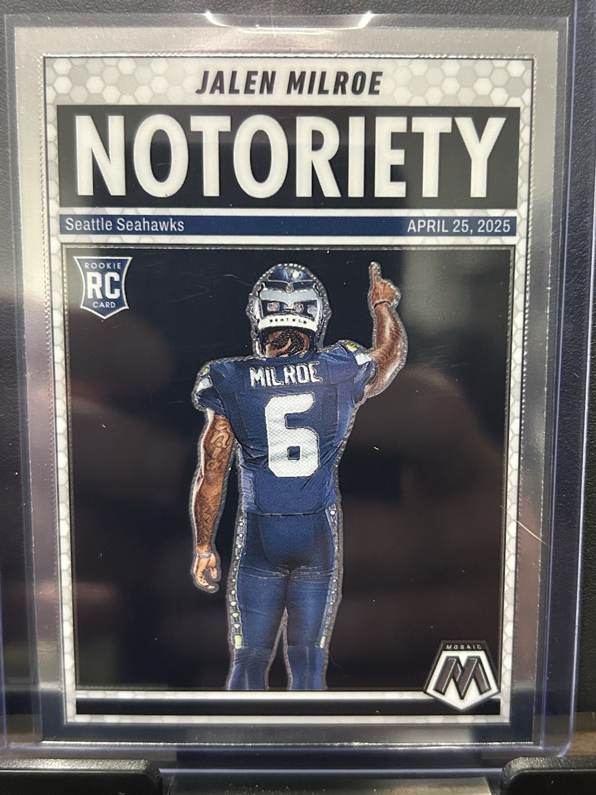 2025 Panini Mosaic - Notoriety Jalen Milroe #15 (RC)