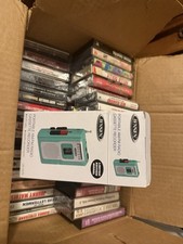 55 Cassette Tapes , Most Vintage And Tape Player In Box