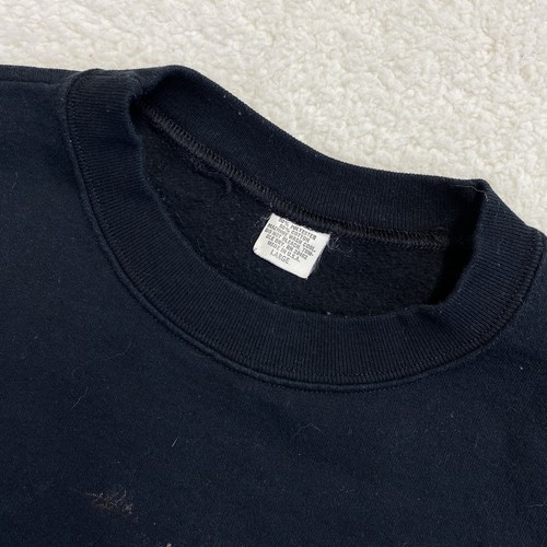 Vintage John Mellencamp Sweatshirt Large Black Made In Usa Single Stitch 90s - Picture 9 of 11
