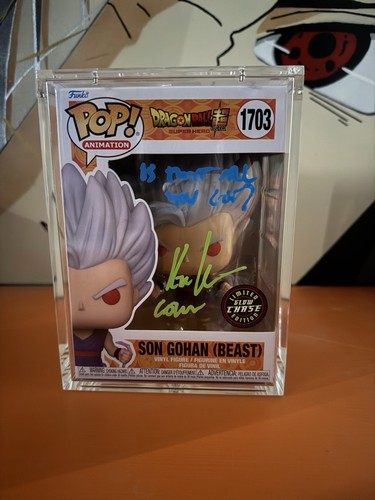 Funko Pop Beast Gohan Glow In The Dark Exclusive Autographed By Kyle Hebert