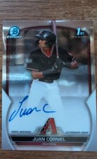 2023 Bowman Chrome - Prospect Autographs Juan Corniel #CPA-JCL (AU, RC)