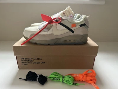 Nike The Ten Air Max 90 Off White Sail UK 8