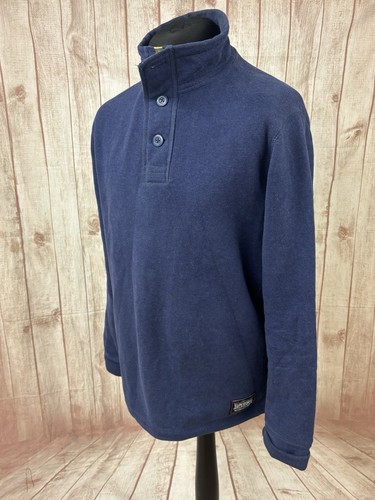Superdry Herren XXL 2XL Henley Button Neck Pullover Sweater Navy Blau Gelb Fleece - Bild 12 von 24