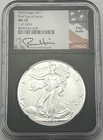 2026 AMERICAN SILVER EAGLE NGC MS70 FDOI BLACK CORE PAUL HOLLIS SIGNED 1 of 2026