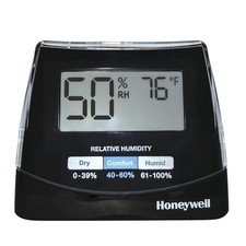 Honeywell HHM10B Humidity Monitor Black Indoor Tabletop Temp & Humidity Display