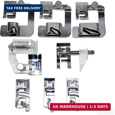 #ad HONEYSEW Sewing Machine Presser Feet 3Pcs Rolled Hem Pressure Foot3Pcs Narrow R $22.66