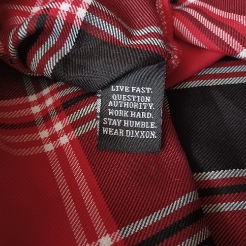 Dixxon Flannel Shirt Mens 3X Red Plaid Button Up Snap On Limited Edition Pockets - Picture 14 of 17