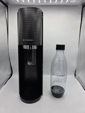 Soda Stream Terra Sparkling Water Maker Black In Box W/ Bottle & Paperwork