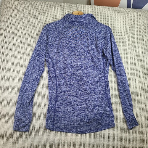 Under Armour Pullover Damen Small Blau Langarm 1/4 Reißverschluss Sport Lauf Oberteil - Bild 5 von 7