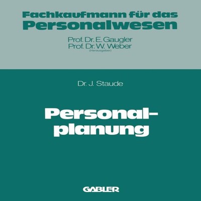 Personalplanung Joachim Staude Paperback Springer Nature B.V.