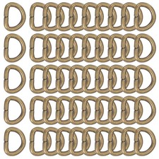 Metal D Ring Heavy Duty Welded D Rings Metal Buckle 5/8" Bronze 50Pcs