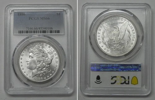 1886 Morgan Dollar, PCGS MS66  #0106