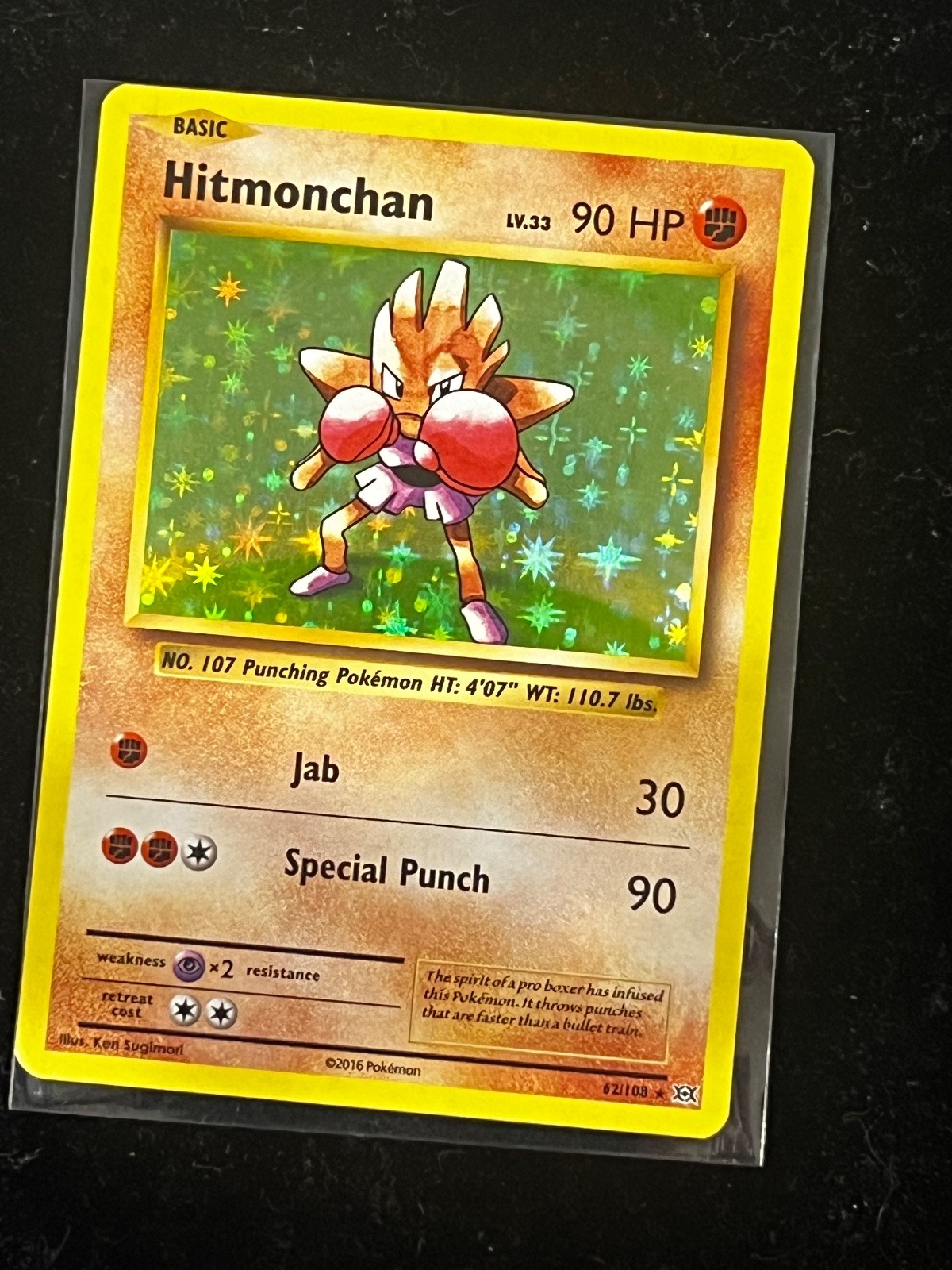 Hitmonchan Holo Rare XY - Evolutions 62/108 NM