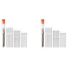 2X Darning Needle Big Eye Sewing Needle in Transparent Tube, Darning Needle3909