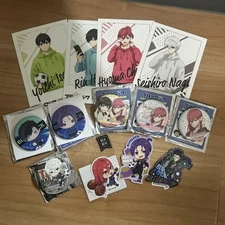 Blue Lock Merch Set Postcards Badges Stickers Anime Collectible Lot