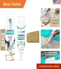 Tile Grout Repair Kit Beige Filler Waterproof Fast Drying Recoloring