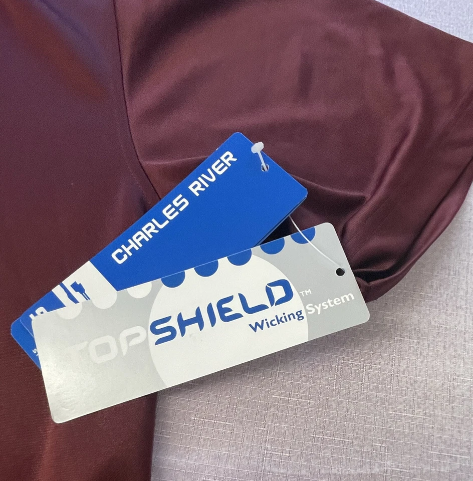 Polo Charles River Sport Hombre Rojo Talla Grande Manga Corta - Nuevo con etiqueta Foto 3 de 4