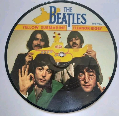 BEATLES YELLOW SUBMARINE 20TH ANNIVERSARY UK 7" PICTURE DISC VINYL 1986