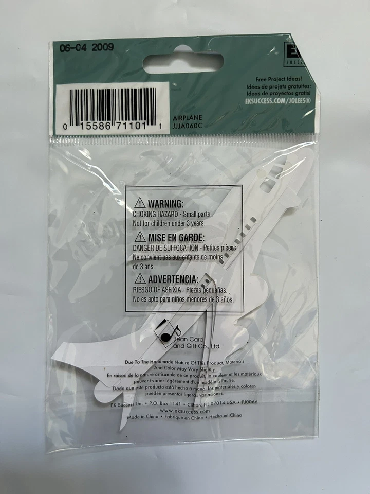 Pegatinas dimensionales avión Jolee's by You nuevas en paquete Foto 2 de 2