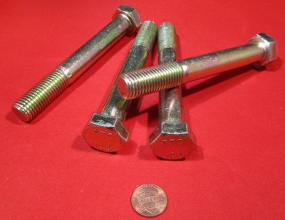 Cap Screw Bolt Metric, PT, GR 10.9 Yellow Zinc M16 x 2.0 x 120 mm Length, 4 Pcs