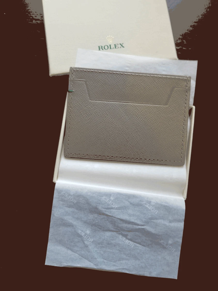 Rolex Slim Grey Business Card Wallet Brand New In Original Box