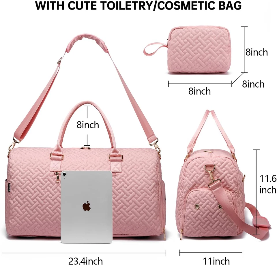 Bolsas de Viaje para Mujeres Bolso de Mano para Fin de Semana Bolsa Deportiva Foto 2 de 4