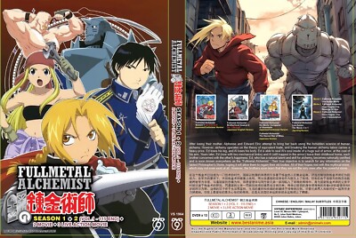 Fullmetal Alchemist (Season 1&2: VOL.1 - 115 End + 2 Movie + 3 Live Film) ~ DVD