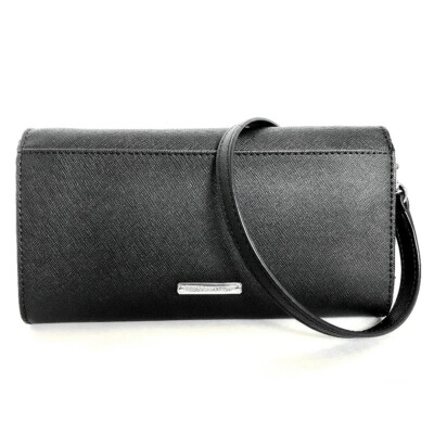 Rebecca Minkoff Jill Black Saffiano Leather Tassel Crossbody Bag