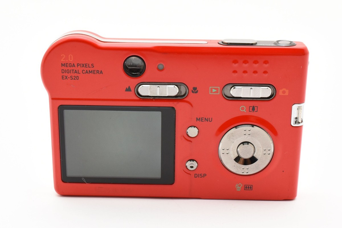 Rare [Exc+5] CASIO EXILIM EX-S20 Red Compact Digital Camera