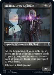 Viconia, Drow Apostate (Foil Etched) - Commander Legends: Battle for Baldur's Gate