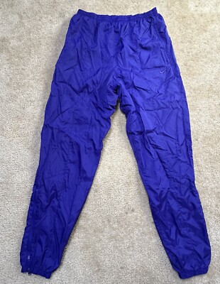 Vintage Purple Nike Red Tag Windbreaker Track Pants Nylon RARE