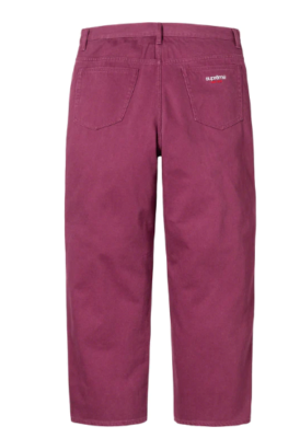 Supreme Baggy Jean Plum Classic Logo Size 38 Rare Ships Quick | eBay