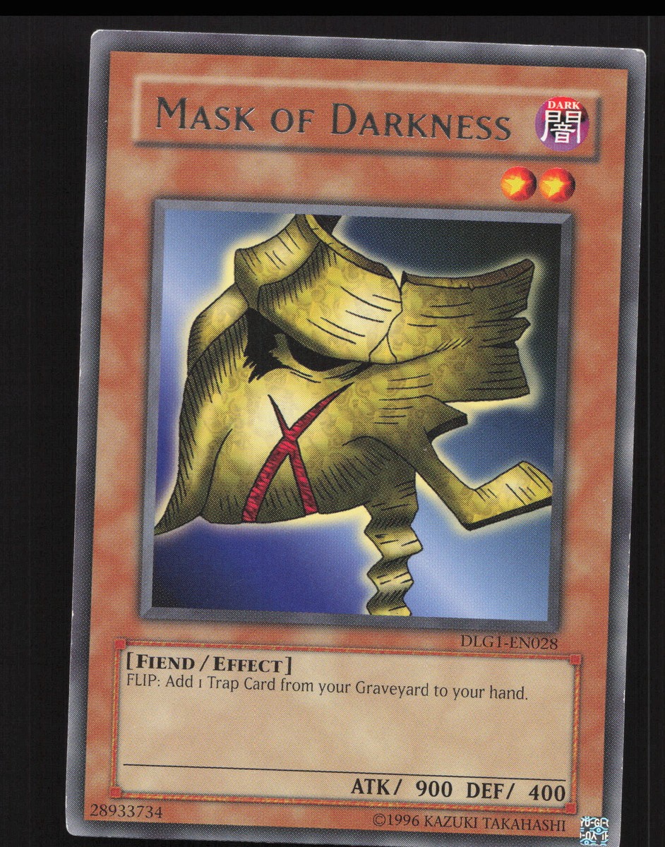Mask of Darkness DLG1-EN028 Rare Yugioh Dark Legends Near Mint or 