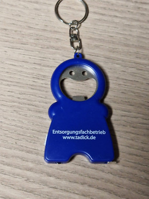 Flaschenöffner mit Werbung der Firma TADICK  Entsorgungsfachbetrieb Beckum